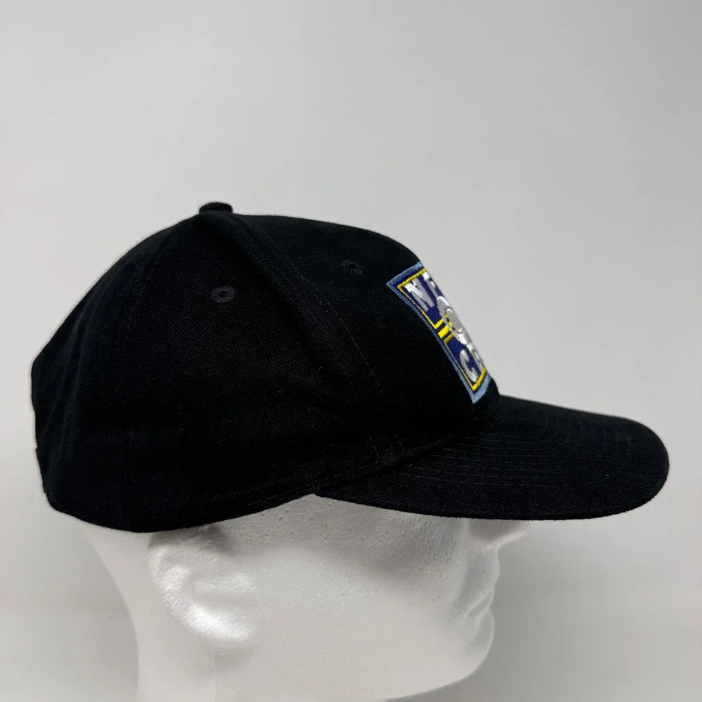 Vintage Logo 7 NFL CBS Sports Hat‎ Black Adjustable Strapback Cap One Size